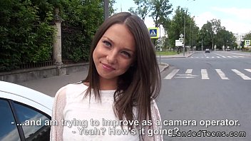 Beautiful Russian teen anal fucked POV outdoor